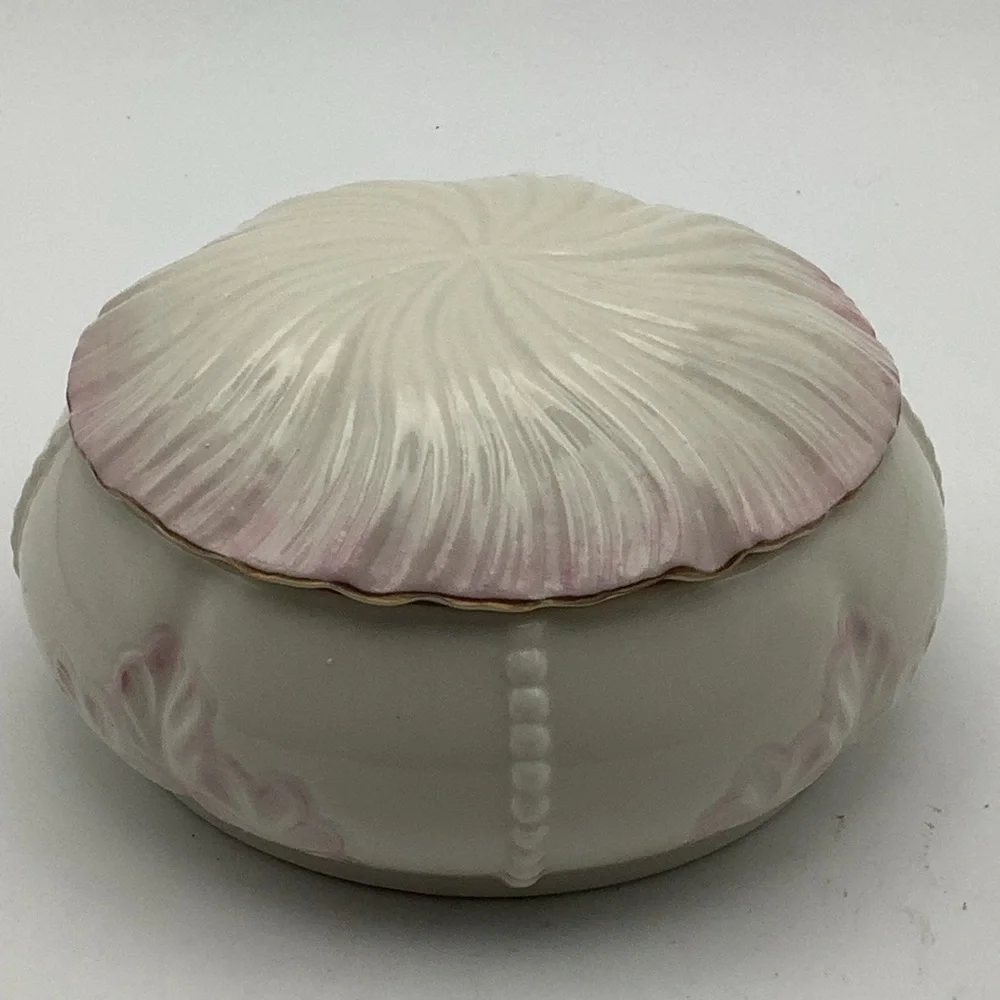 Vintage Belleek Ireland Millennium 2000 Trinket Box